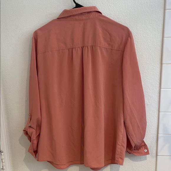 Chico's Women’s Terracotta Button Down Shirt - Picture 7 of 8